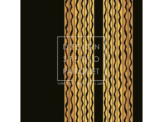 Ковровое покрытие Ege Erté Collection swirly lines border black/ambe RF5220169